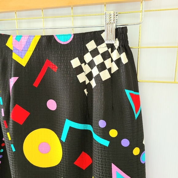 Anne Crimmins for UMI Collections Graphic Print Vintage Silk Skirt - Picture 6 of 8